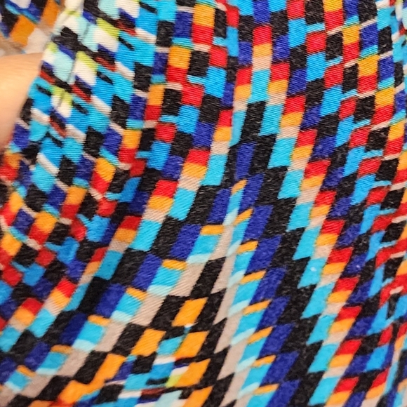 Dots Multicolor Zigzag Print Yogers Pants Size L - Picture 6 of 12